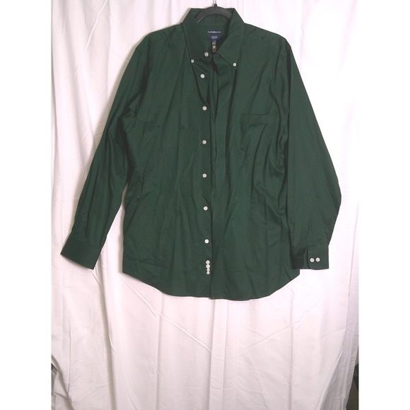 croft & barrow Other - Croft & Barrow Mens Classic Fit Button Long Sleeve Shirt Green Size 16.5 34/35